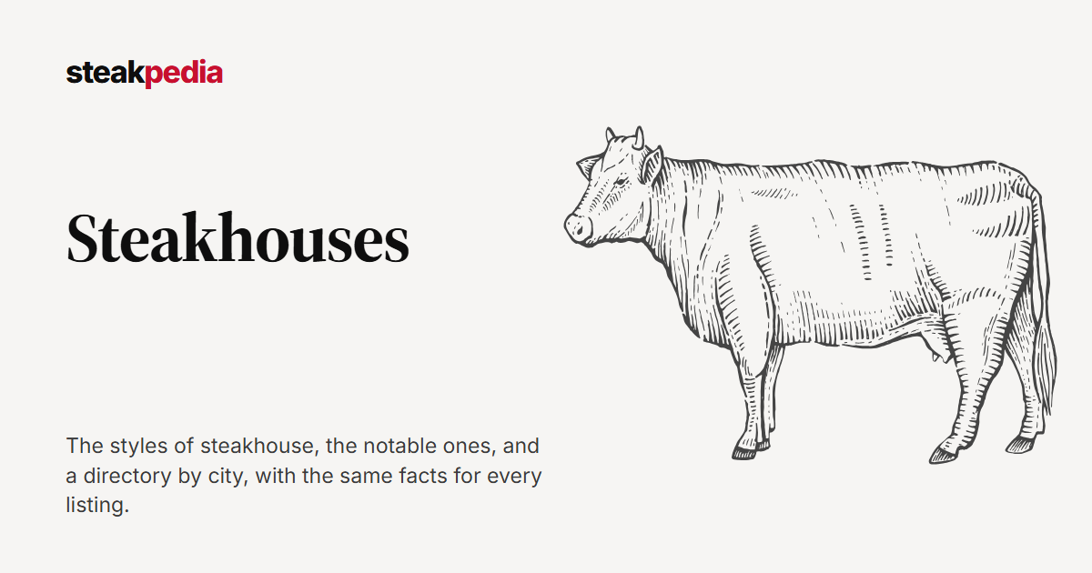 Steakpedia steakhouse guides